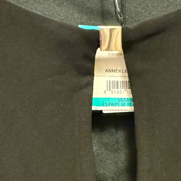 Anne Klein Black Draped Long Sleeve Dress - Picture 7 of 7